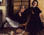Henri De Gas and His Neice, Lucie Degas